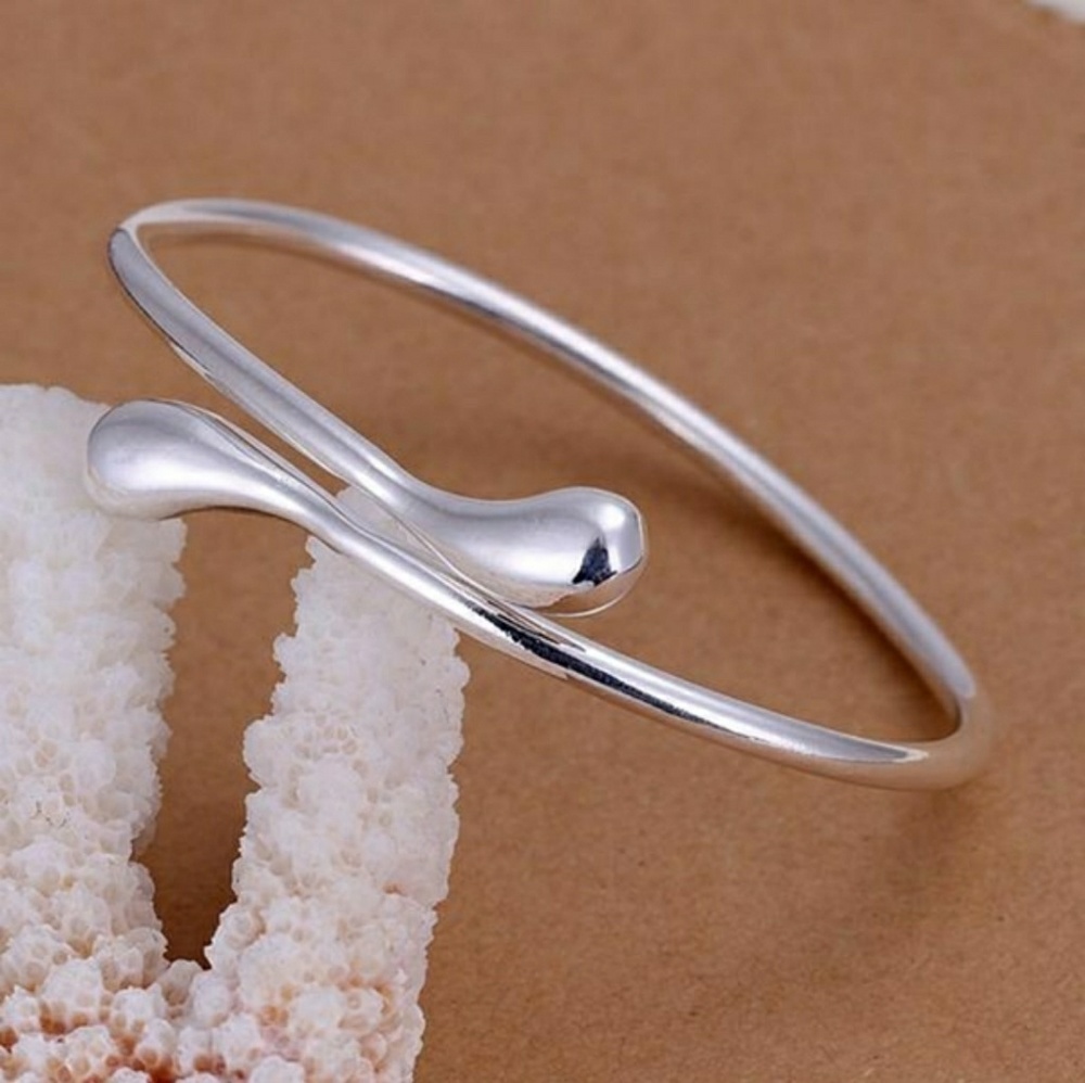 Silver Water Drop Bracelet - Picture 2 of 3
